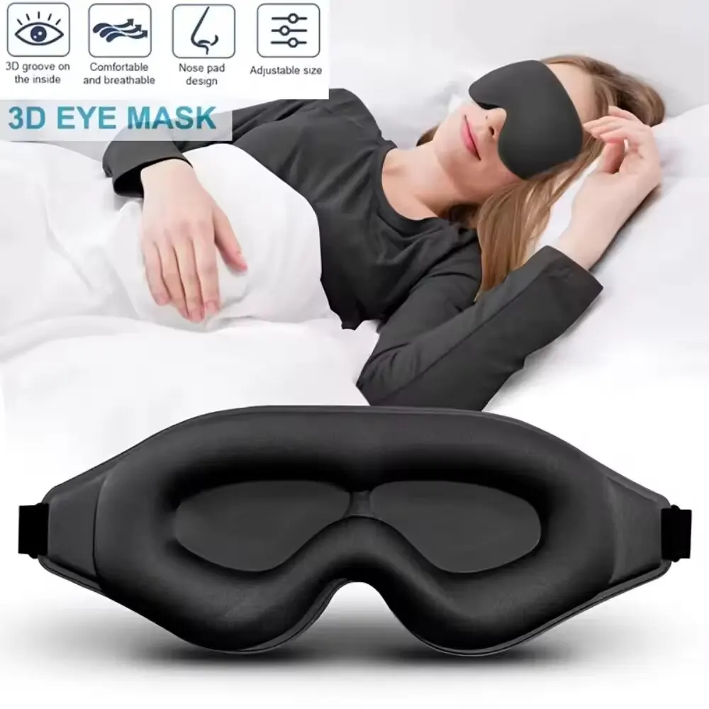 Eye Mask Sleep Travel - 3D Eye Mask, Comfortable & Breathable