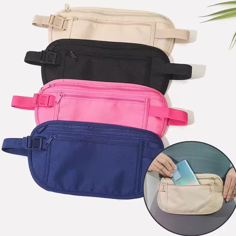 Money Belt Hidden - Sport Running Wais Bag Invisible Travel