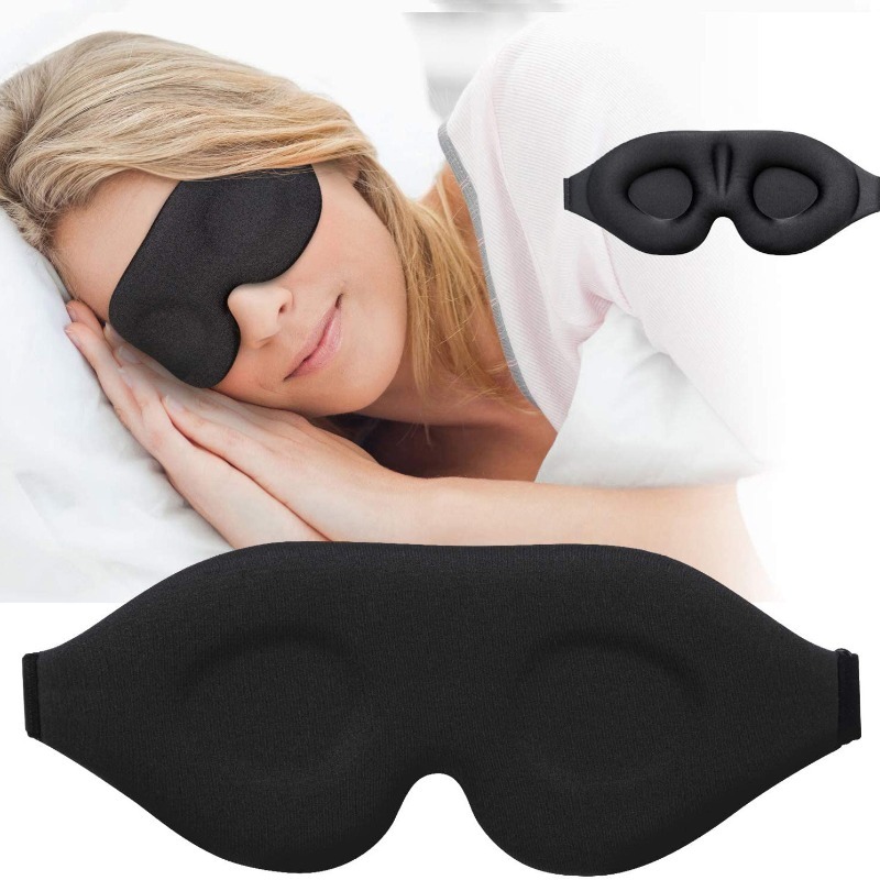 Eye Mask Sleep Travel - 3D Contoured Memory Foam Sleep Mask