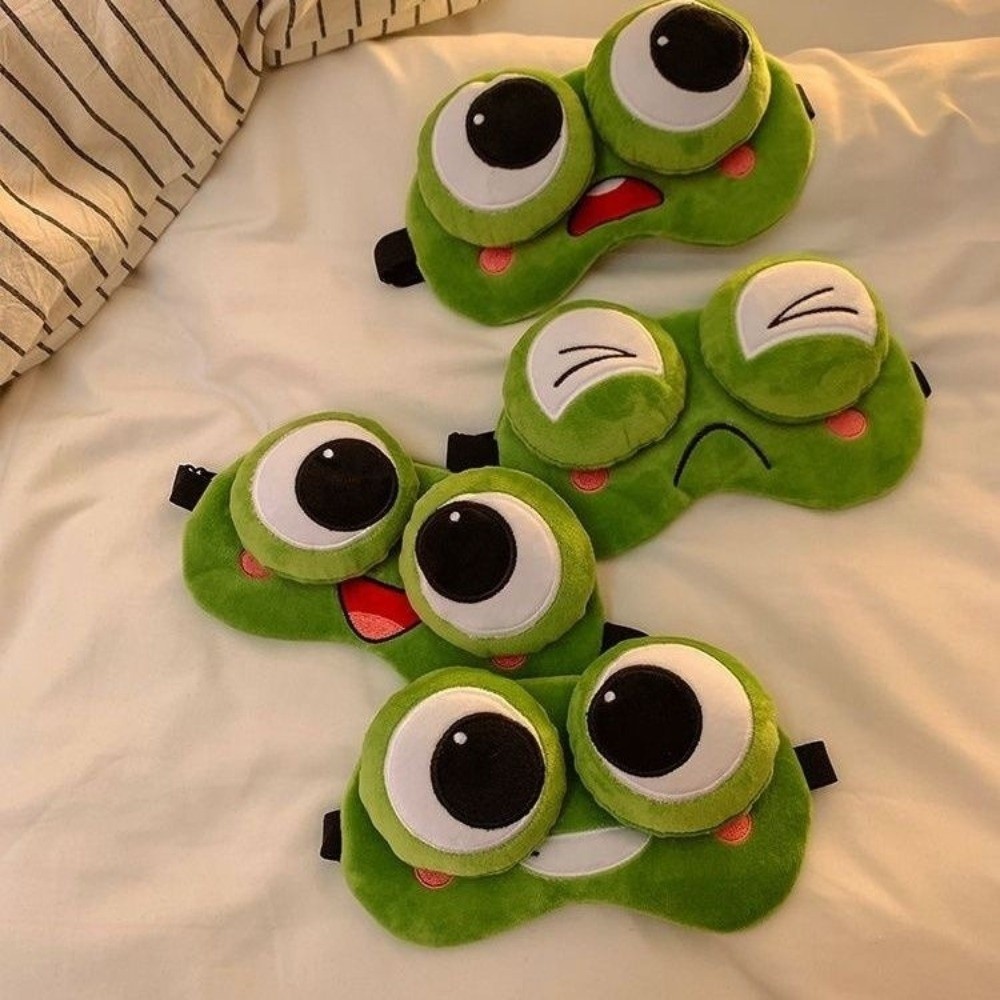 Eye Mask Sleep Travel - Lovely Cartoon Frog Sleep Eye Mask