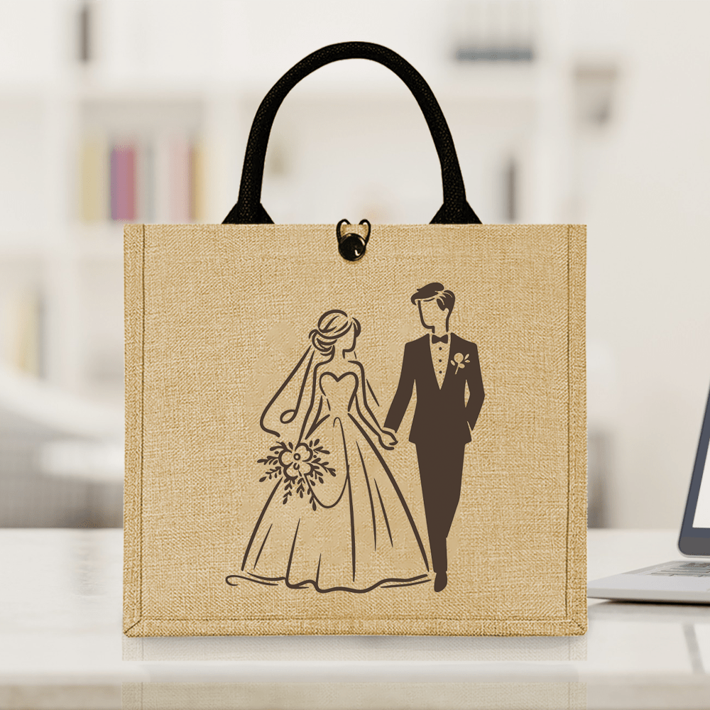 Travel Accessories Shops - Retro Wedding Tote Bag Ideal for