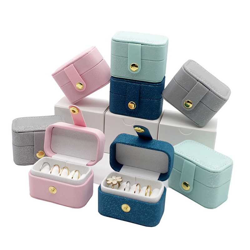 Travel Accessories Display - PU Leather Portable Jewelry Box Desktop
