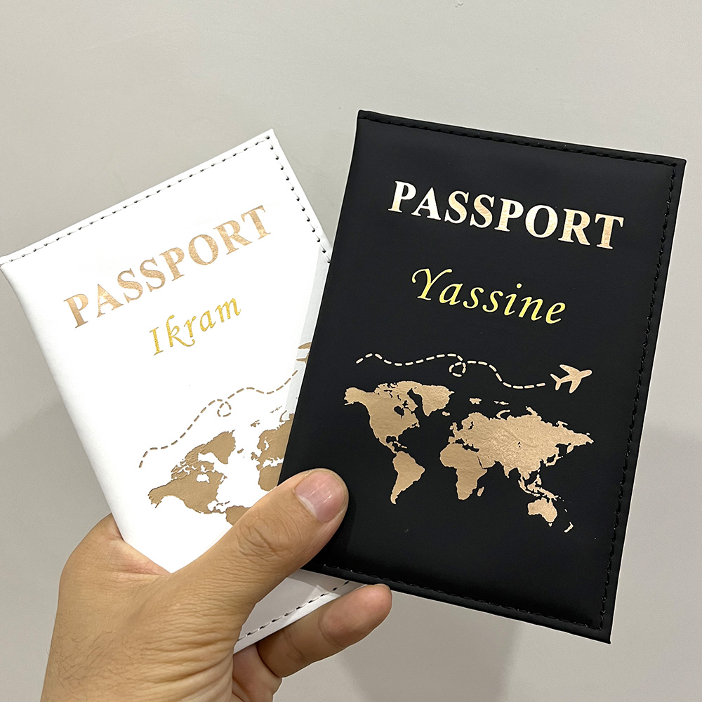 Travel Accessories And Gadgets - New Cute Personalized Passport Cover Plane