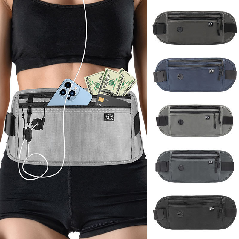 Money Belt Hidden - Invisible Travel Waist Pack Pouch for