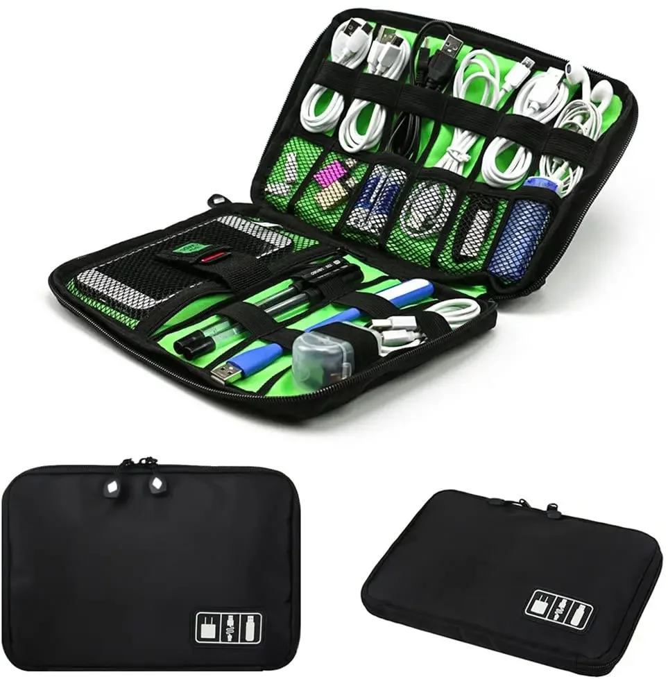 Travel Accessories And Gadgets - Cable Organizer Storage Bags System Kit