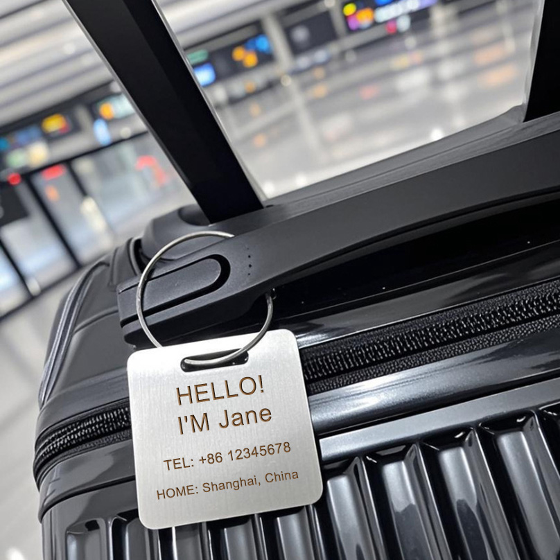 Custom Name Luggage Tag Laser  - Travel Accessories International review and price