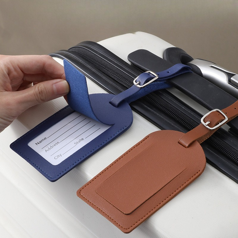 Women Men Luggage Tags PU Leat - Travel Accessories International review and price