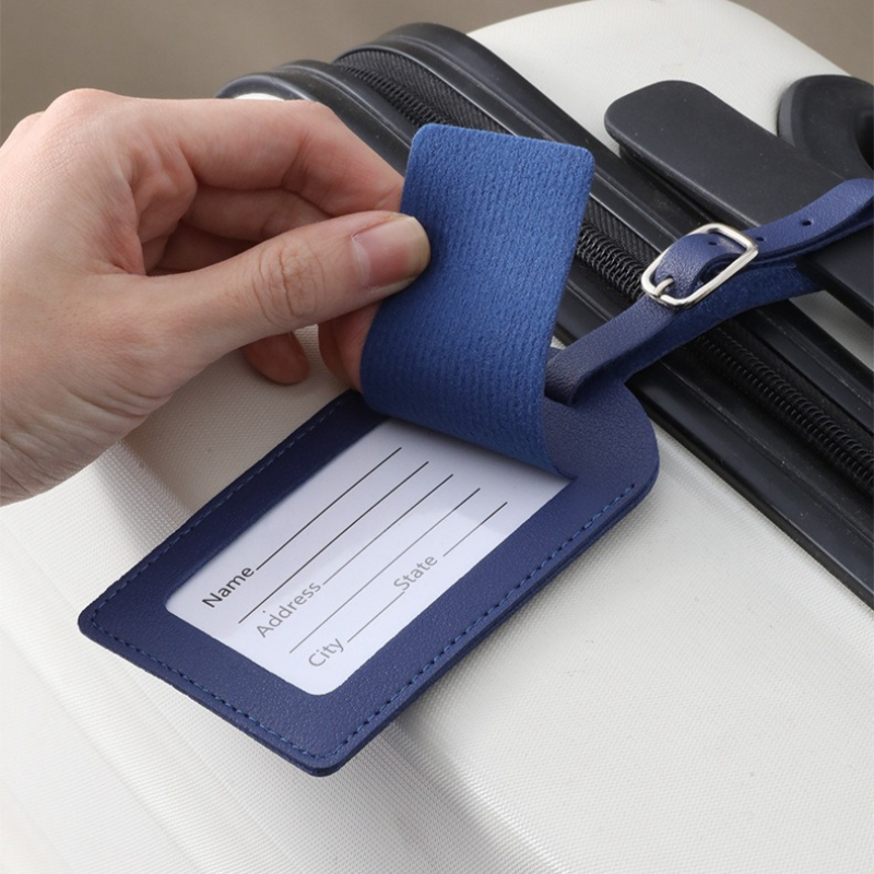Women Men Luggage Tags PU Leat - Travel Accessories International review and price
