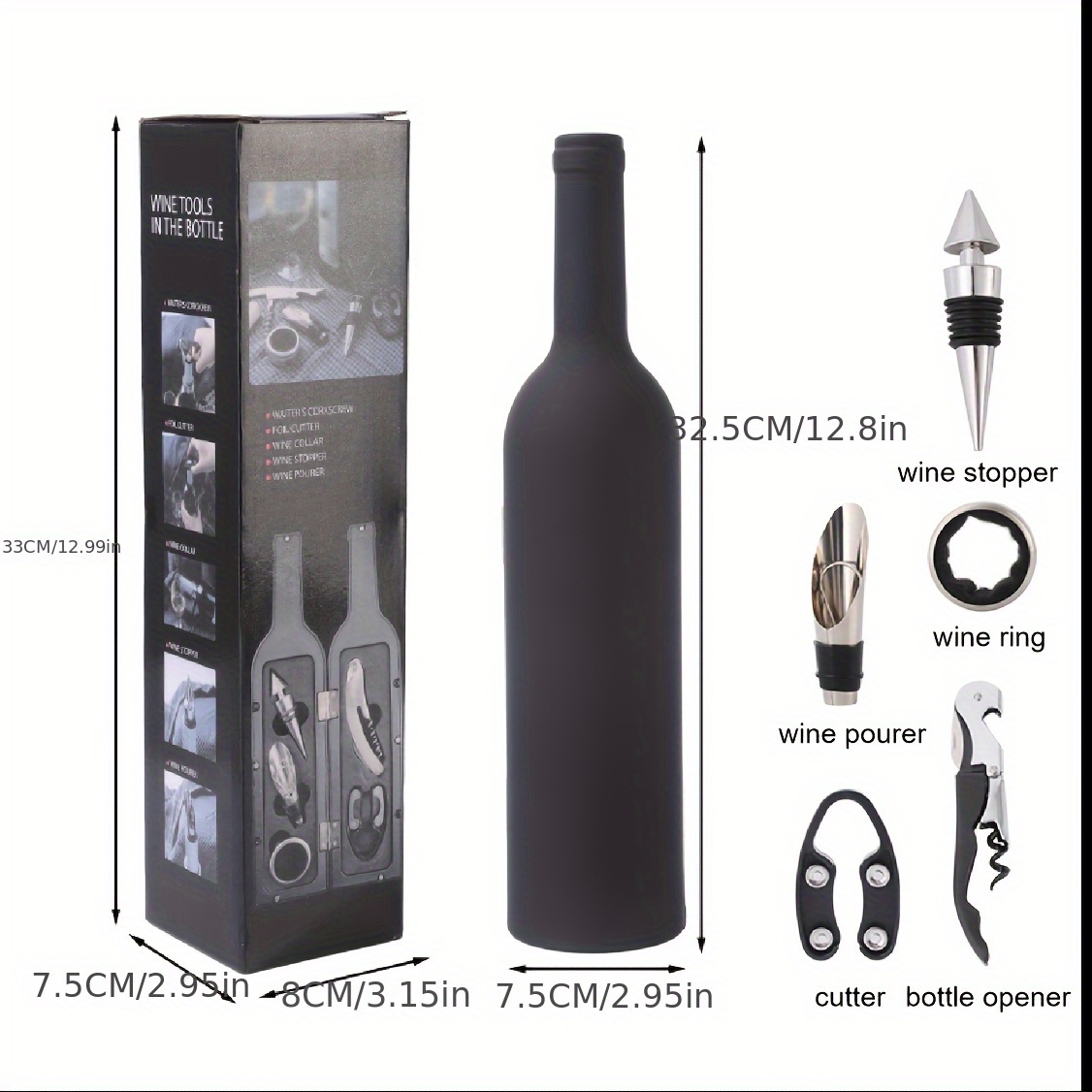 Premium Wine Tool Kit - 5-Piec - Travel Accessories Gift Set review and price