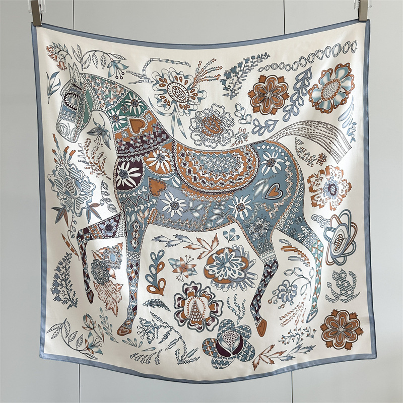 Horse Print Women 90CM Bandana - Travel Accessories Gifts For Women review and price