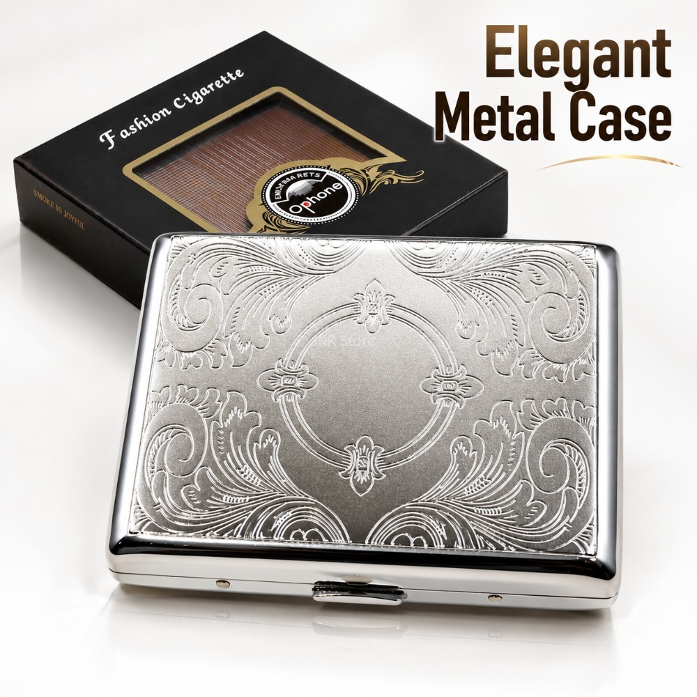Stainless Steel Cigarette Box  - Travel Accessories Box review and price