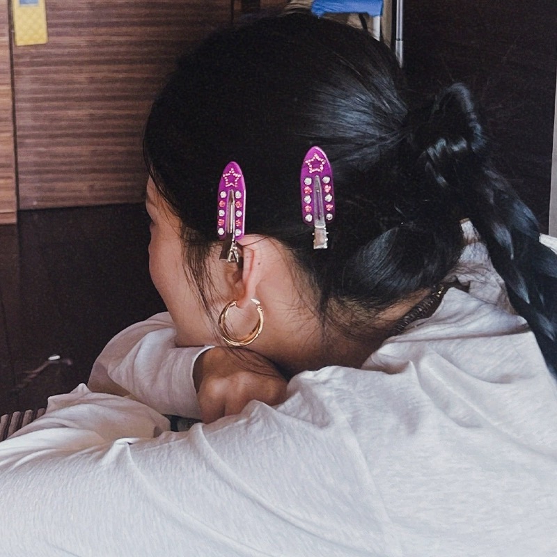 Love Heart Rhinestone Bangs Cl - Travel Accessories To Gift review and price