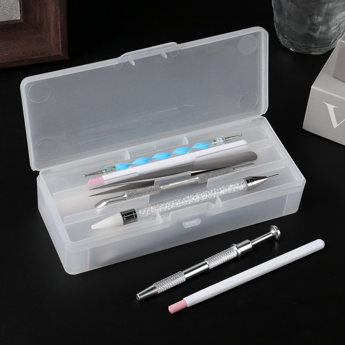 Transparent Nail Studio Set Na - Travel Accessories Box review and price