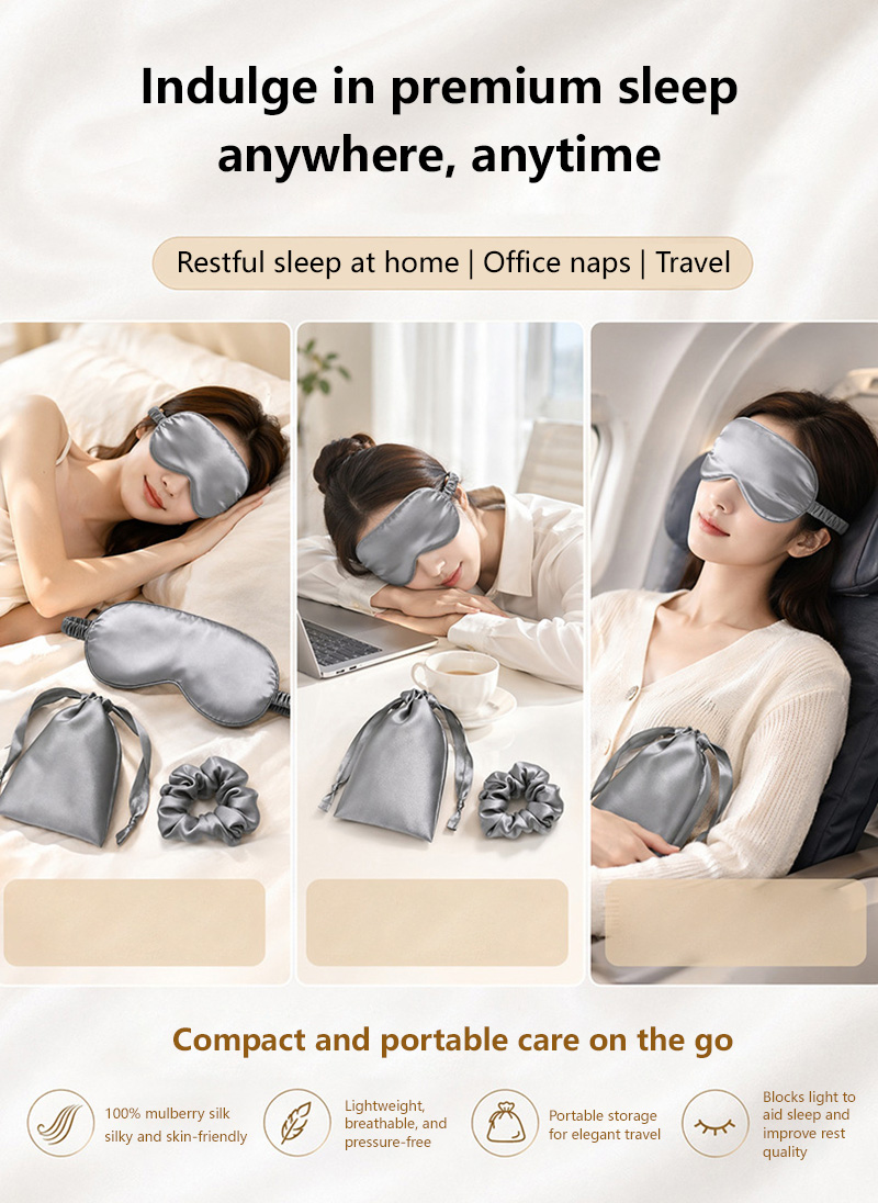 Double-Sided Silk Sleeping Eye - Eye Mask Sleep Travel review and price