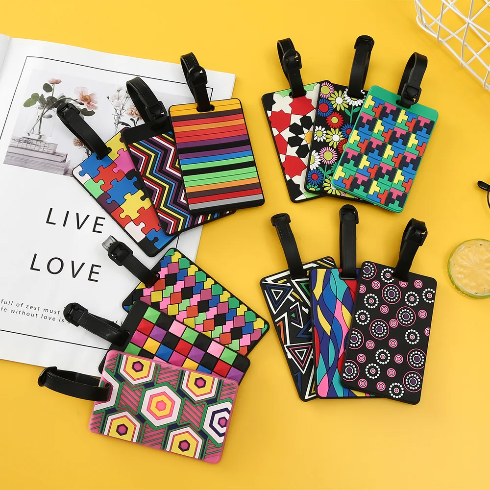 1PCS Geometric Luggage Tags Su - Travel Accessories International review and price