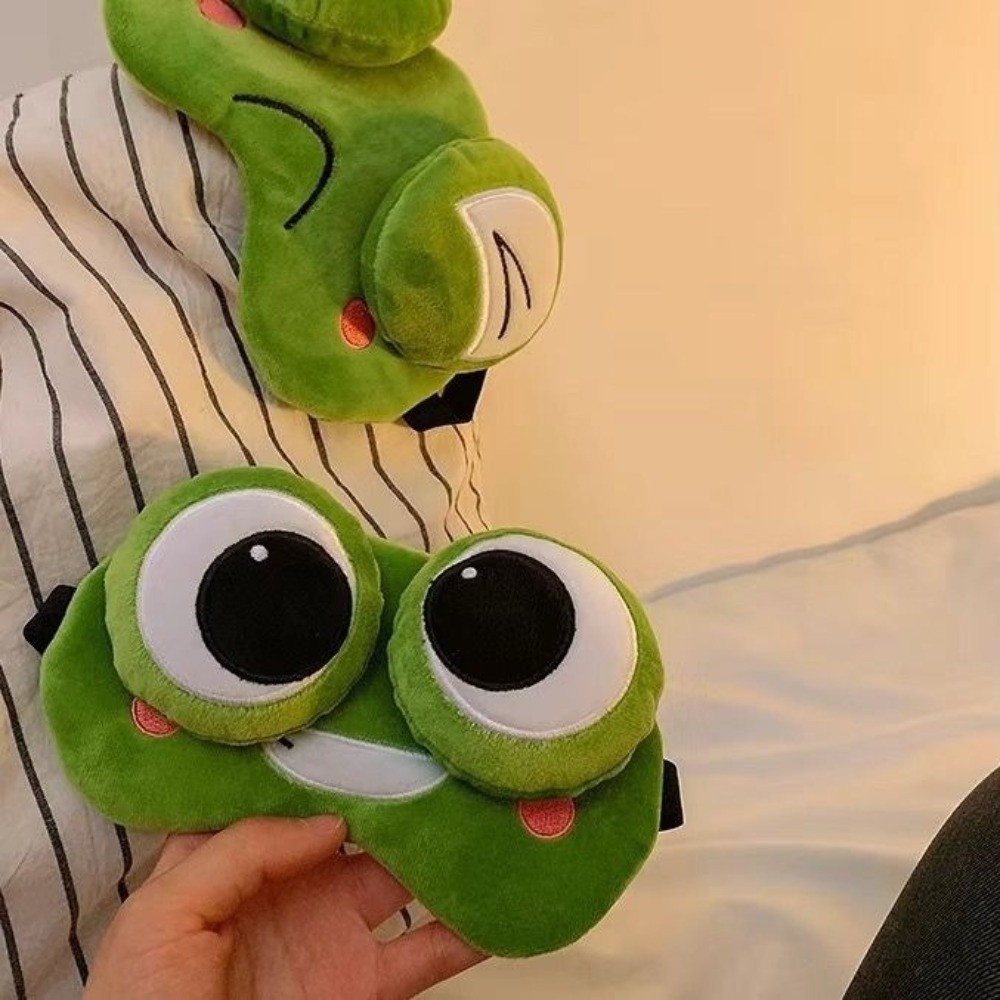 Lovely Cartoon Frog Sleep Eye  - Eye Mask Sleep Travel review and price