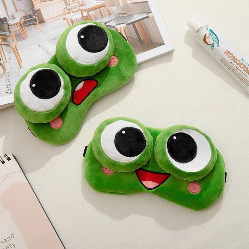 Lovely Cartoon Frog Sleep Eye  - Eye Mask Sleep Travel review and price