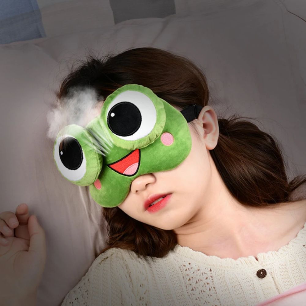 Lovely Cartoon Frog Sleep Eye  - Eye Mask Sleep Travel review and price