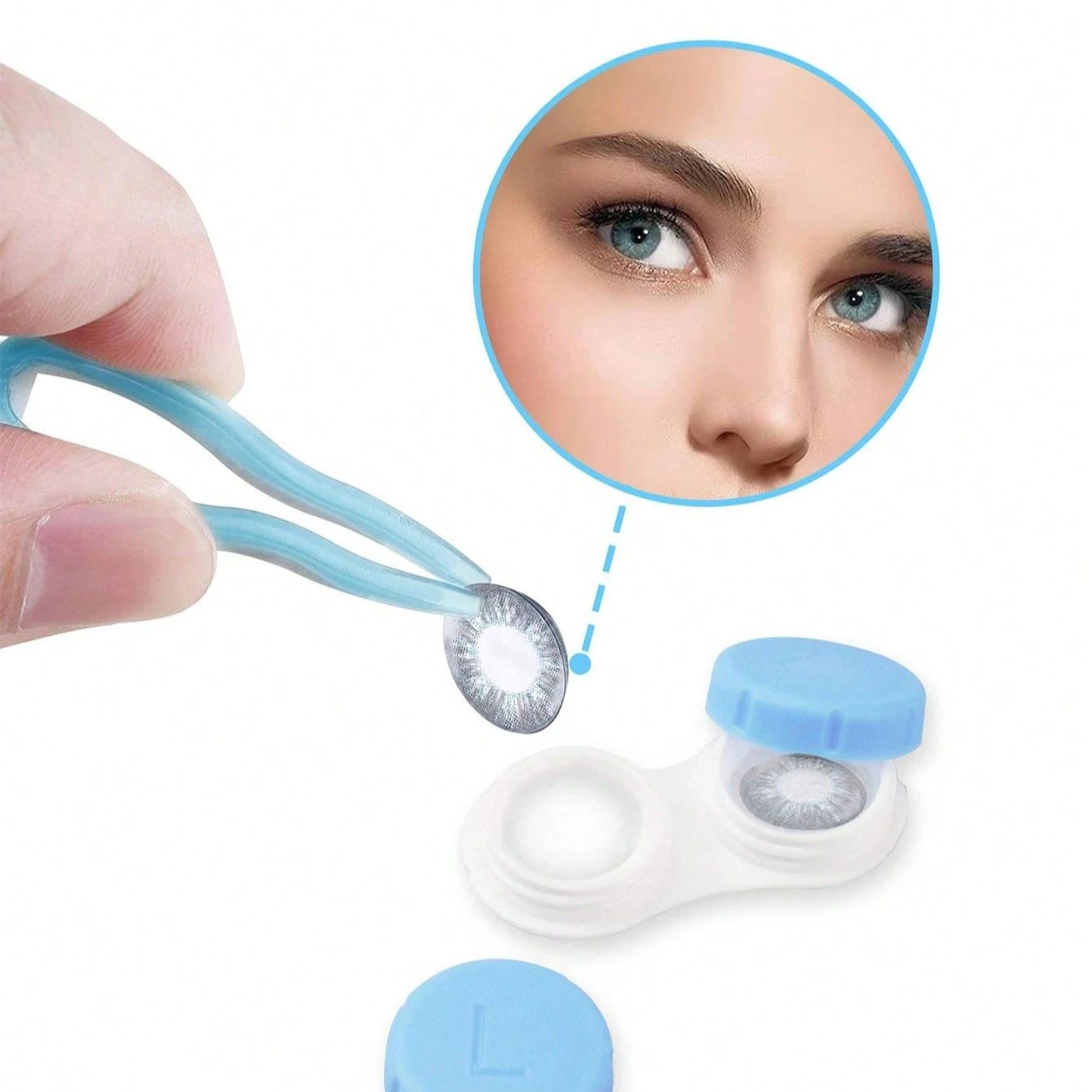Mini Contact Lenses Case Solid - Travel Accessories Gift Set review and price