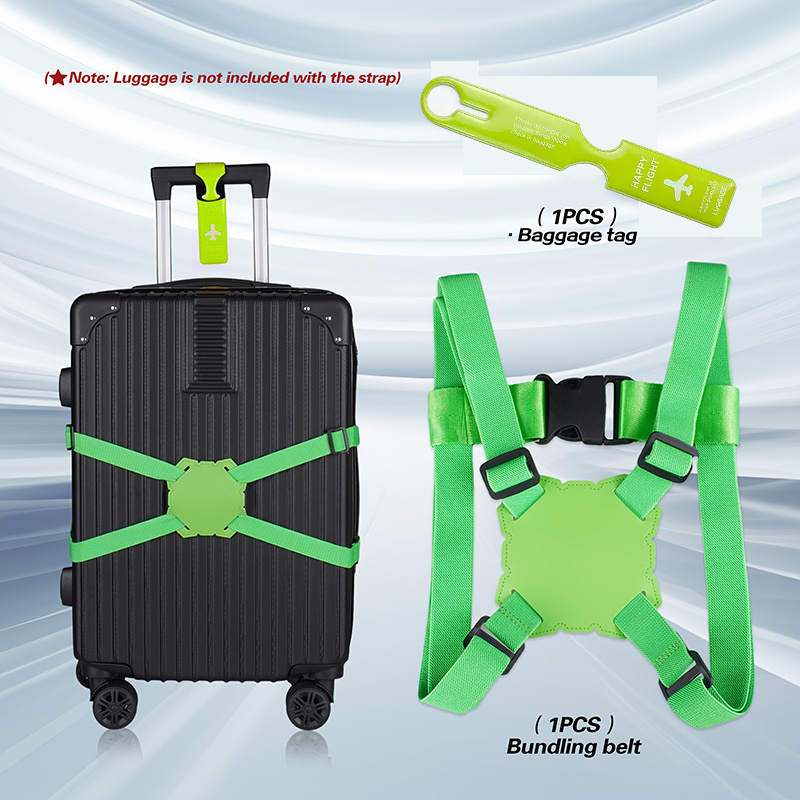 2-Piece Luggage Strap Set + Lu - Travel Accessories Gift Set review and price