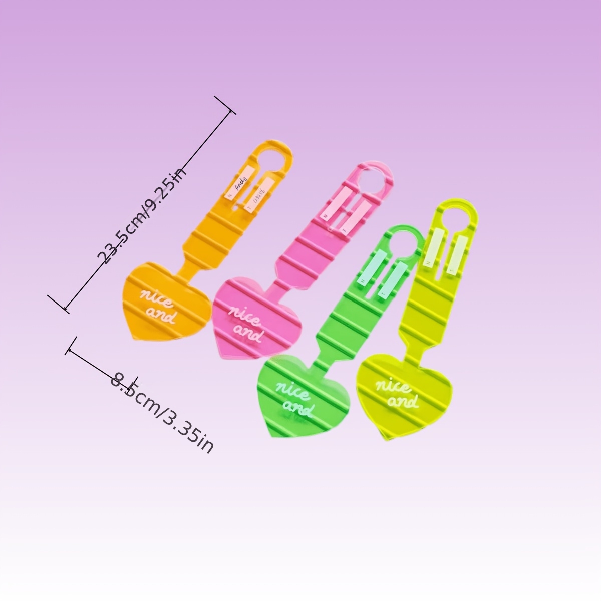 4pcs Fluorescent Heart Luggage - Travel Accessories International review and price