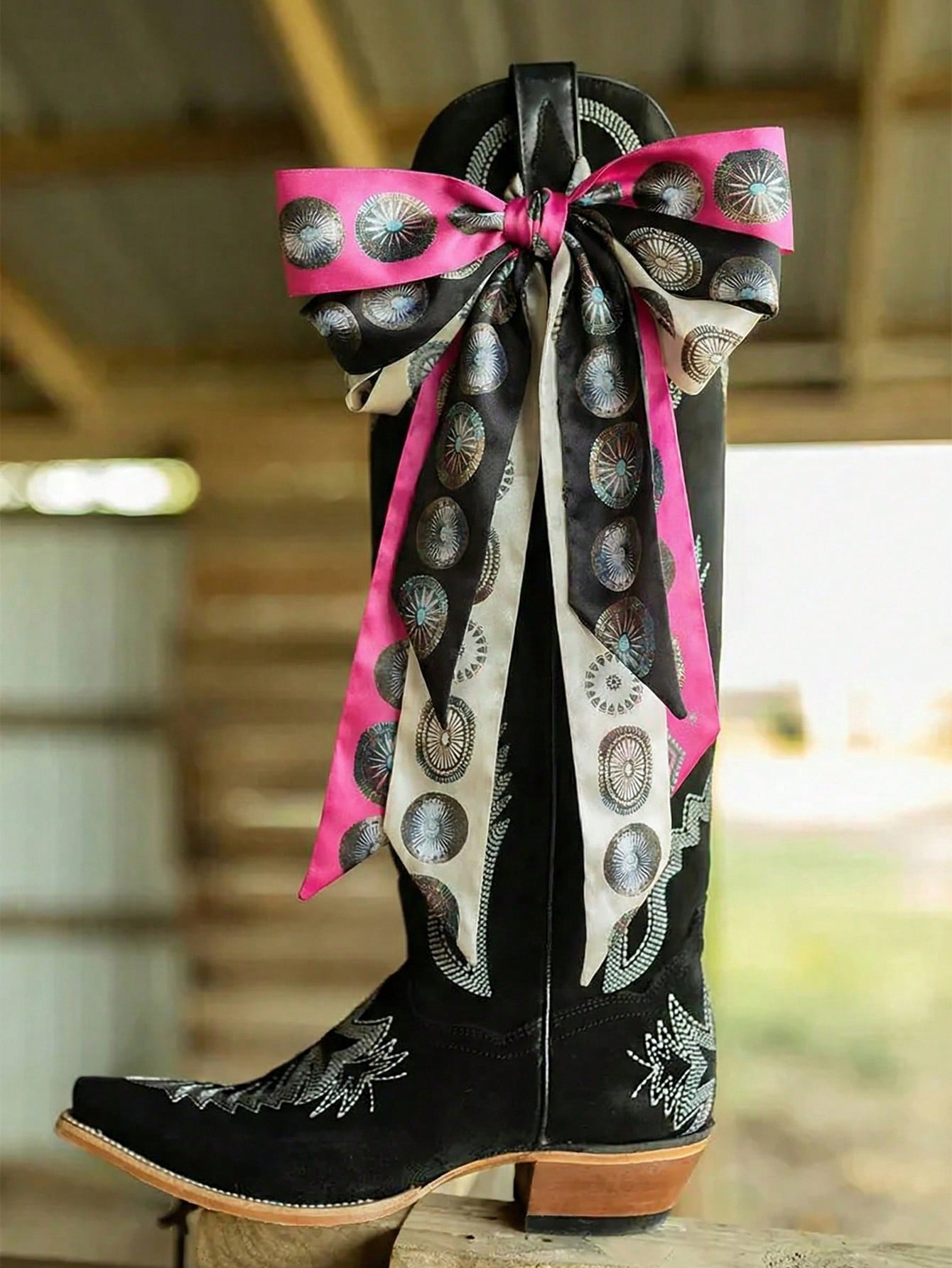 1pc Western Style Cowgirl Scar - Travel Accessories For Women review and price