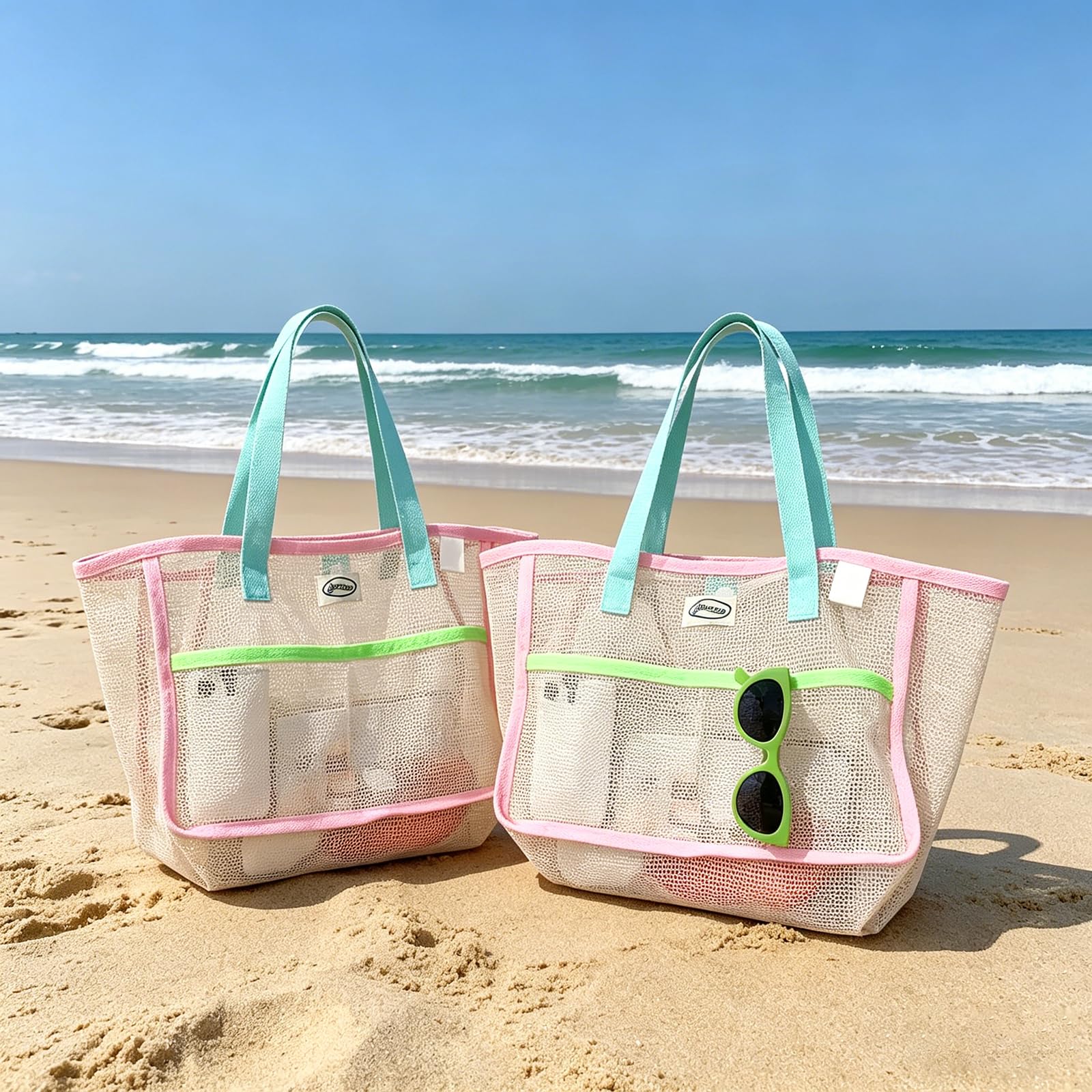 Beach Bags for Women Colorful  - Travel Accessories For Women review and price
