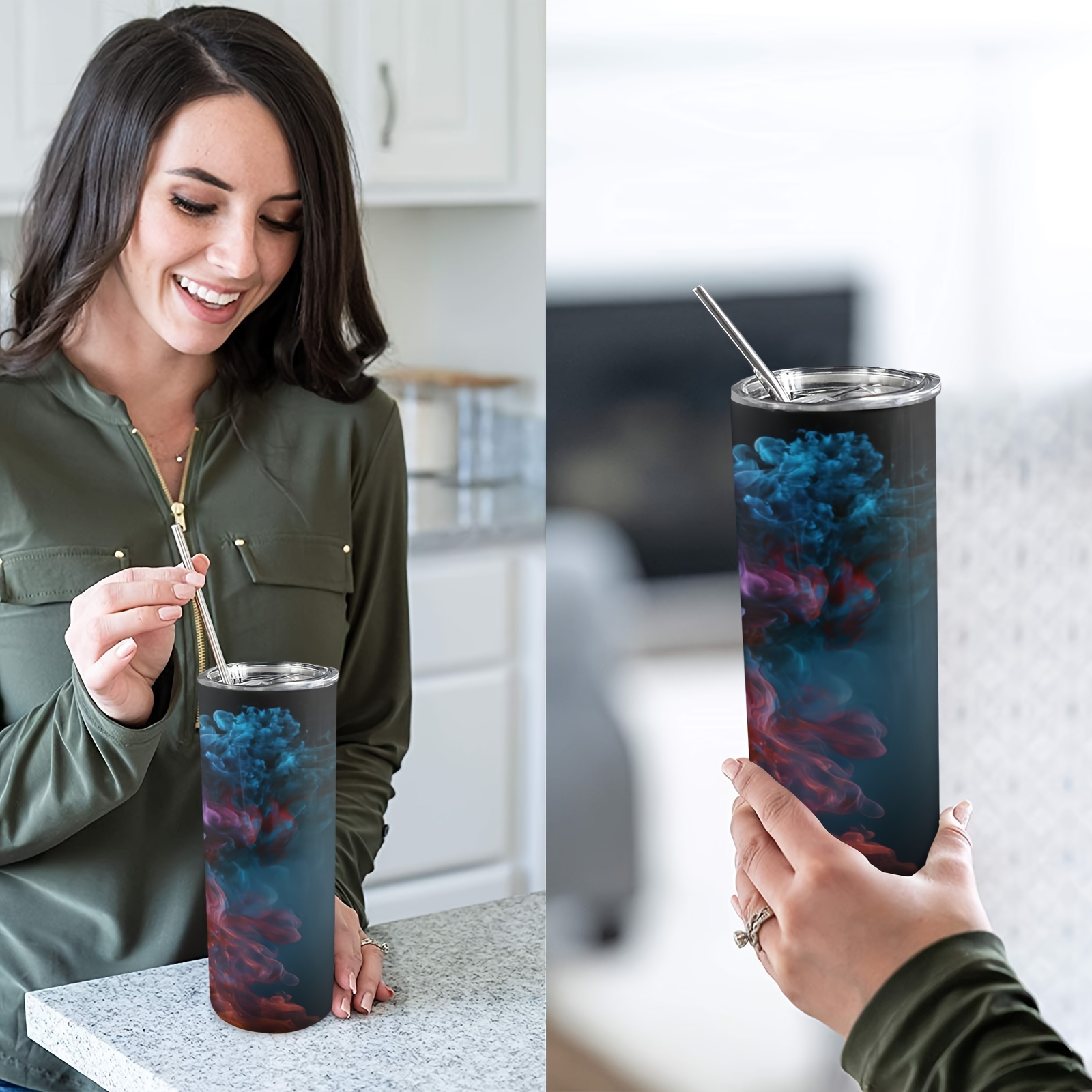 1pc20oz,smoke Tumbler with Lid - Travel Accessories To Gift review and price
