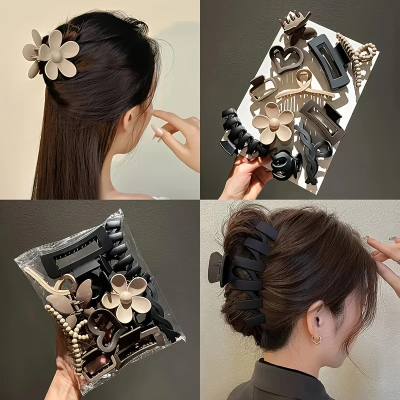 11Pcs Assorted Hair Claw Clips - Travel Accessories Shops review and price