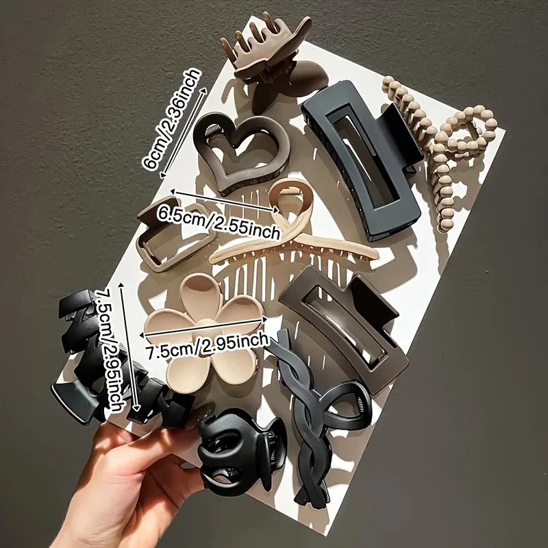 11Pcs Assorted Hair Claw Clips - Travel Accessories Shops review and price