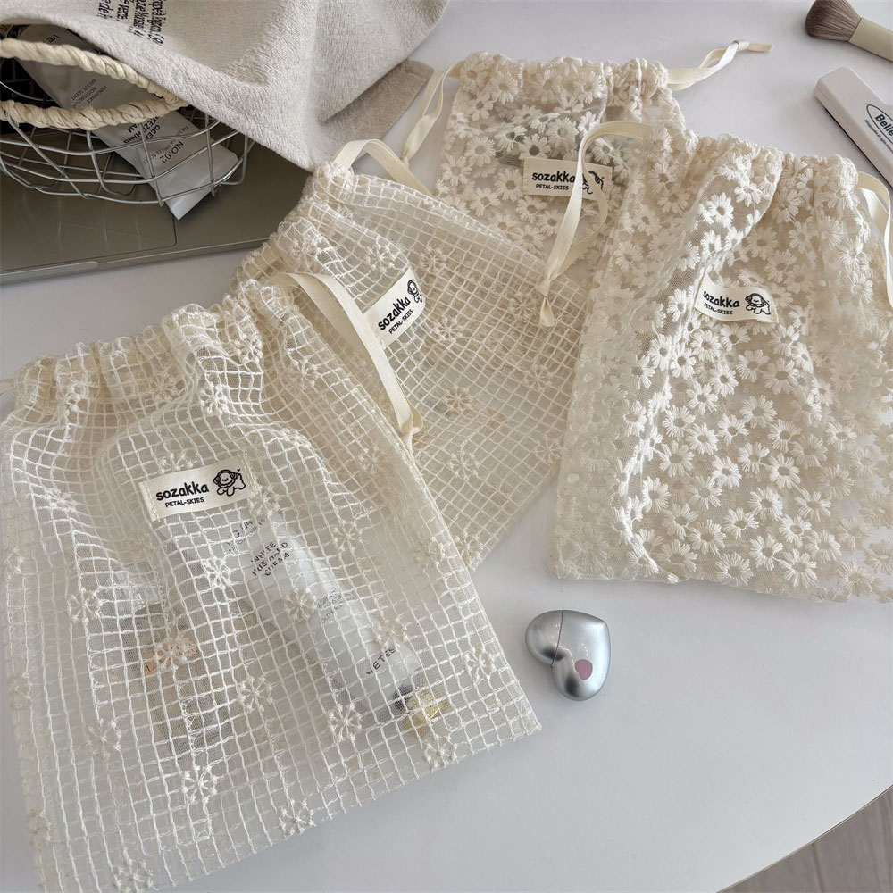 Lace Embroidered Daisy Mesh Dr - Travel Accessories Box review and price