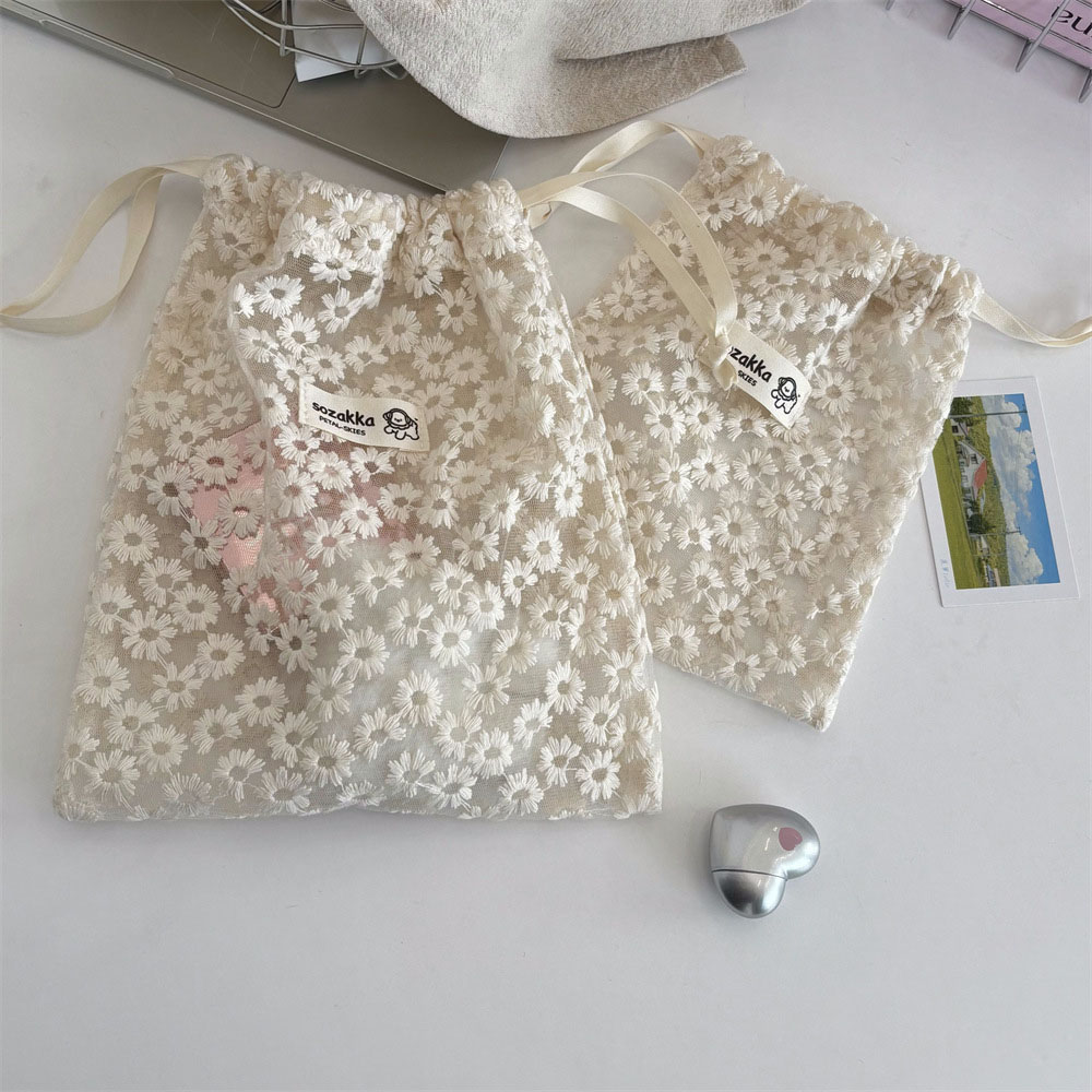Lace Embroidered Daisy Mesh Dr - Travel Accessories Box review and price