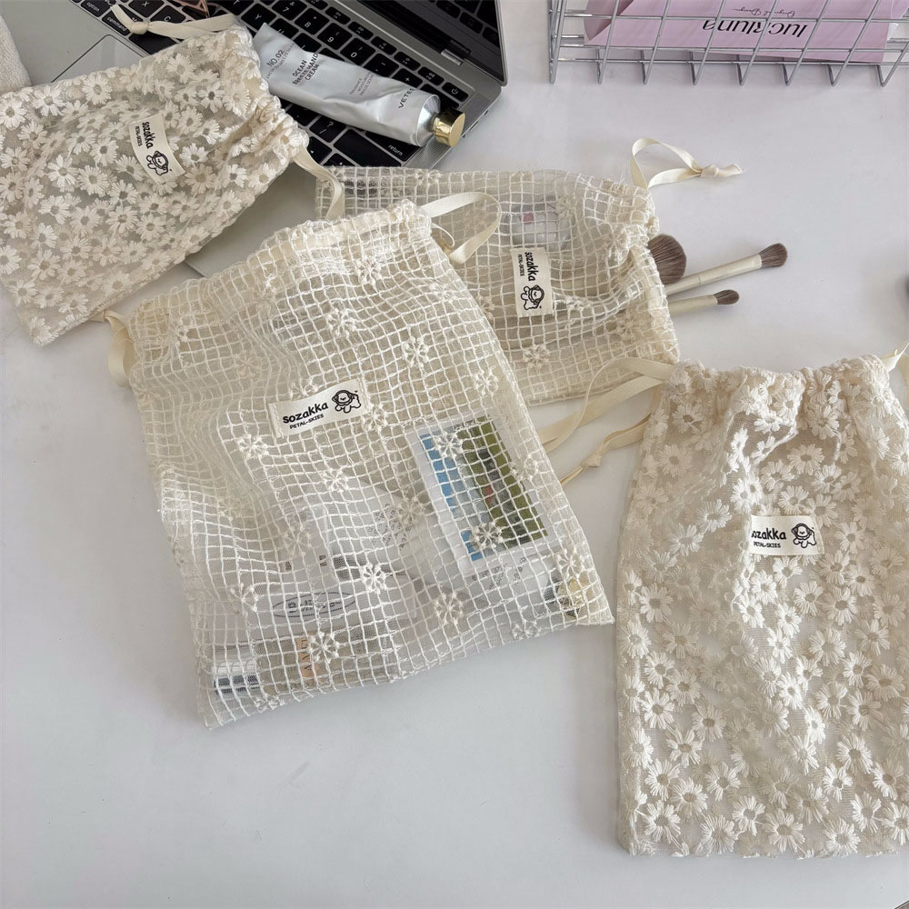 Lace Embroidered Daisy Mesh Dr - Travel Accessories Box review and price