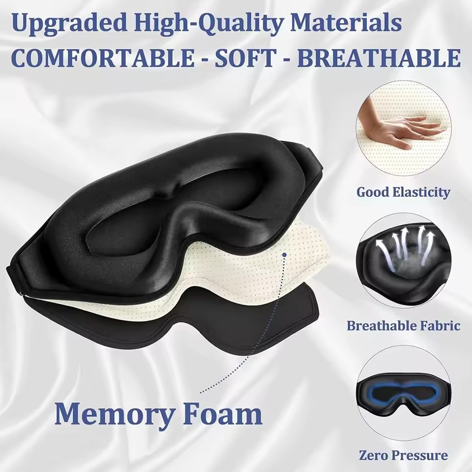 3D Eye Mask, Comfortable & Bre - Eye Mask Sleep Travel review and price