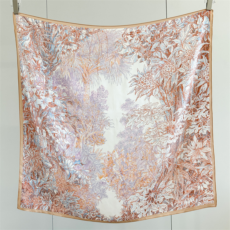 Soft Silk Scarf Women Square B - Travel Accessories For Women review and price