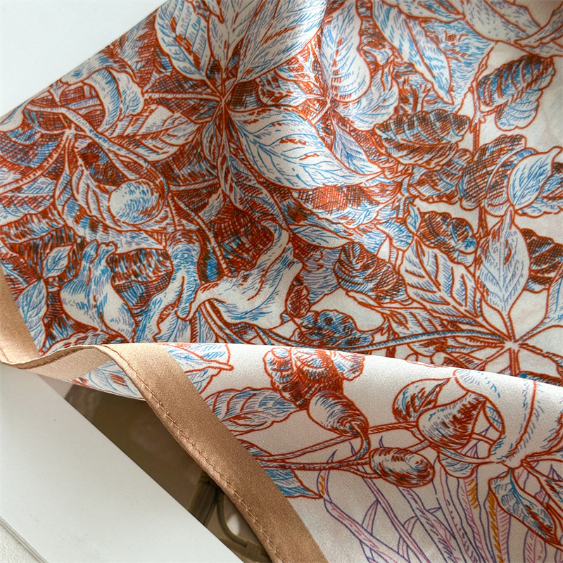 Soft Silk Scarf Women Square B - Travel Accessories For Women review and price