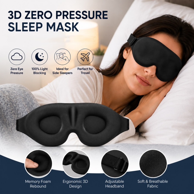 3d Sleep Eye Mask Comfort Ligh - Eye Mask Sleep Travel review and price